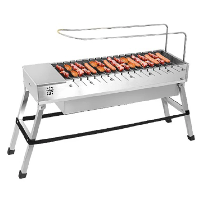 

Stainless Steel Foldable BBQ Grill USB Electric Charcoal Grill Automatic Flip Barbecue Stove for Outdoor Picnic Home Garden Part