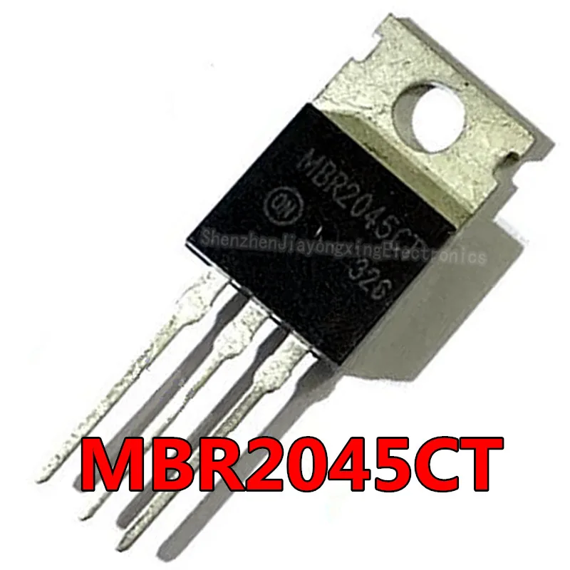 10pcs/lot MBR2045CT MBR2045 20A 45V Schottky diode T0-220 original authentic TO-220