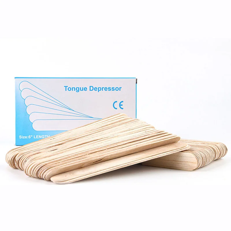 50/20/10Pcs Disposable Wooden Waxing Stick Wax Bean Wiping Wax Tool Hair Removal Body Beauty Tool Tongue Depressor