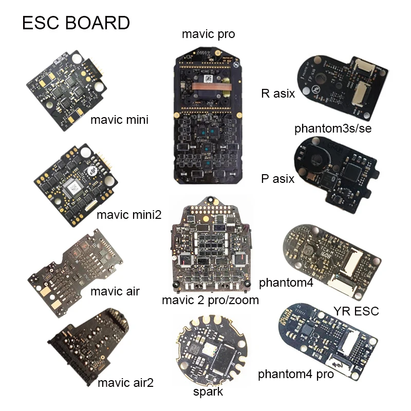 

Genuine DJI Mavic 2 Pro/Zoom Mini/Mini2 Air/Air2 Spark ESC Board Module Phantom3S/SE/AP Spare Parts for Replacing Repair Parts