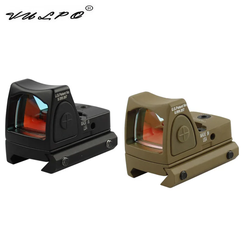 VULPO  Red Dot Sigh Style Red Dot Sight With Switch for 20mm Picatinny Rail With hunting airsoft M4 AK G36 M1911 GLOCK Rail