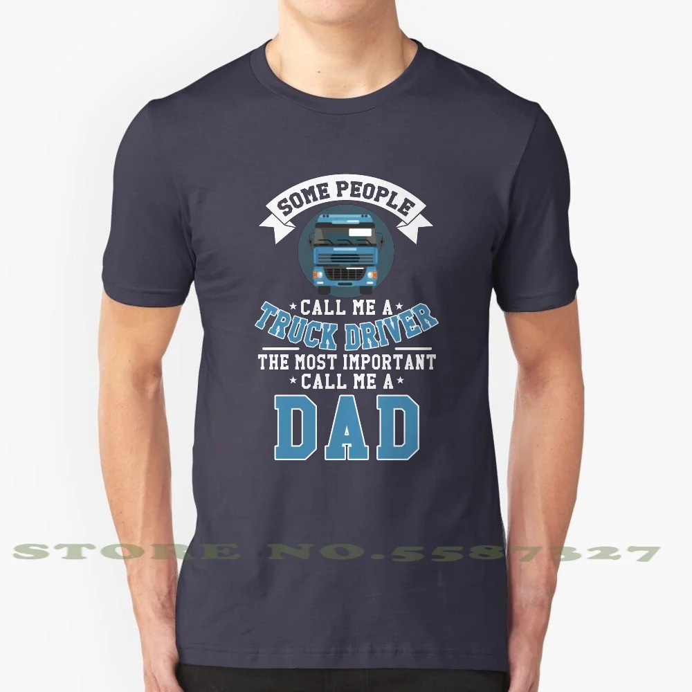 Truck Driver Father Gift 100% Cotton T-Shirt Bus Driver Dad Fathers Day Truck Driver Dad Truck Driver Gift Truckist Gift Idea