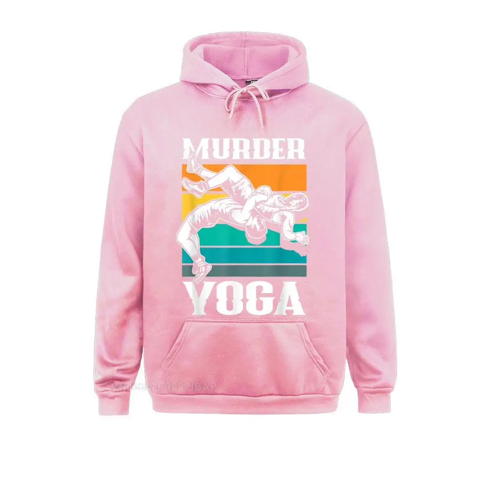 Murder Yoga Funny Retro Vintage Wrestler Wrestling Hoodies for Men Customized Sweatshirts Chinese Style Cheap Hoods Long Sleeve