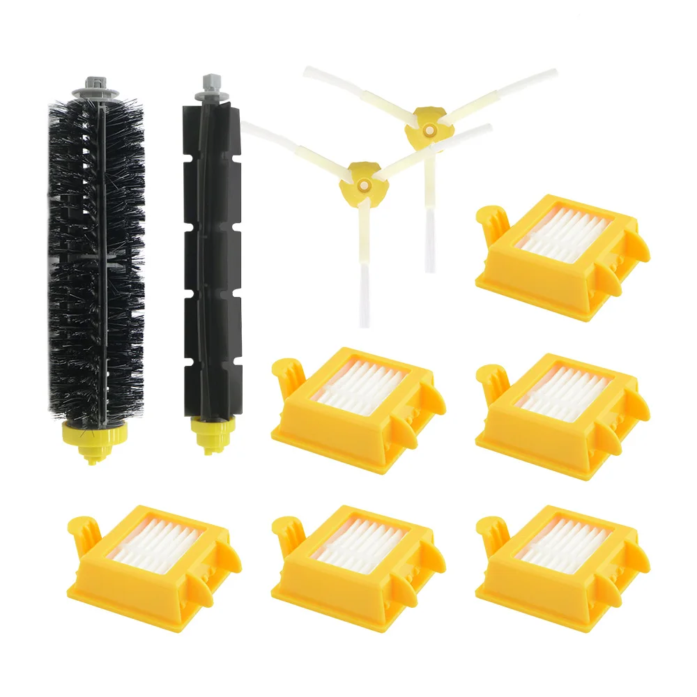 

6 HEPA Filter +2 Side Brush +1 Set Bristle Brush for iRobot Roomba 700 Replacement Parts 760 770 780