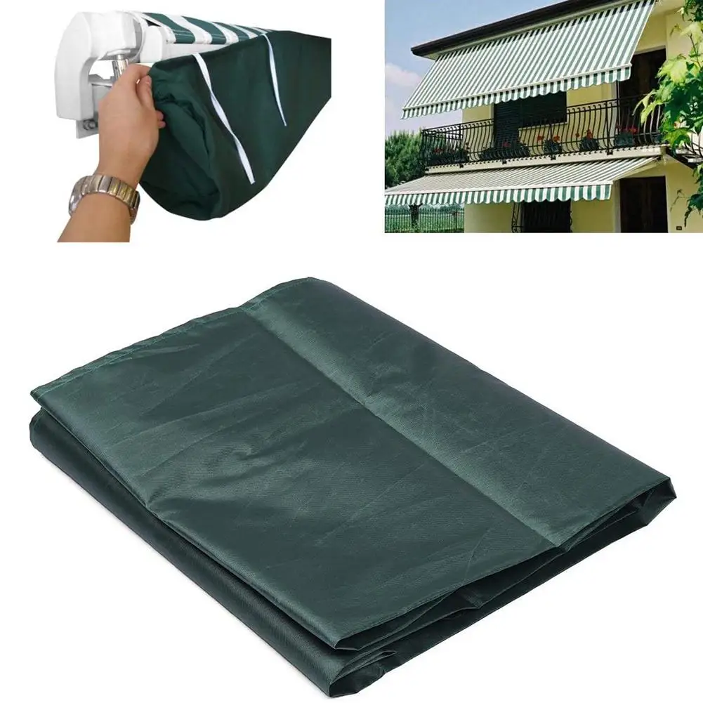 Retractable Roller Blind Awning Dust Cover Sun Protection Dustproof Awning Storage Bag With String For Outdoor Garden Patio