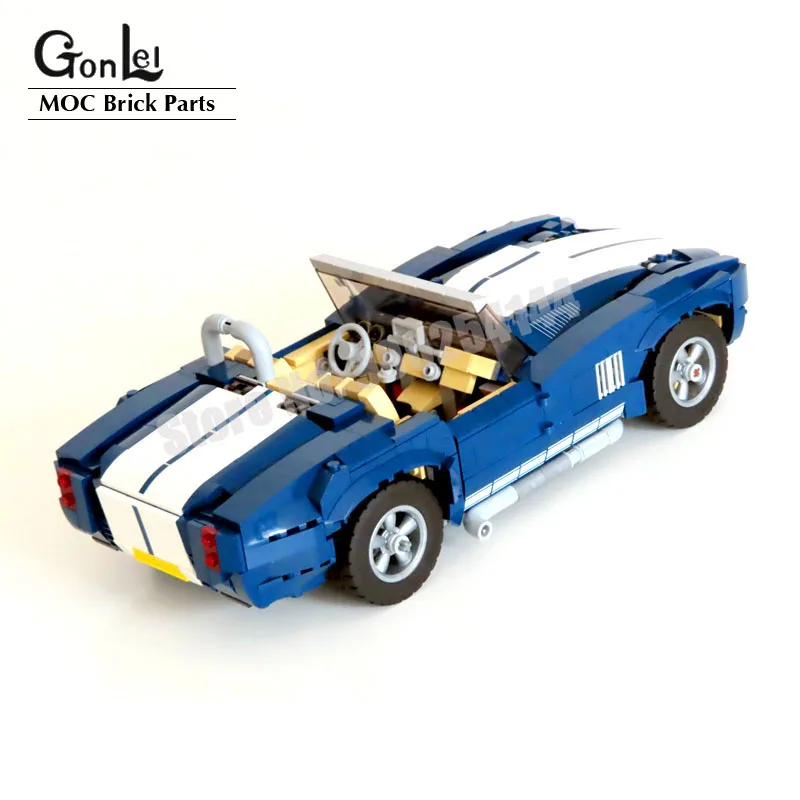 Neue mod 10265 pickup gt04 cobra roadster sportwagen modell baustein montiert diy ziegel spielzeug jungen geburtstags geschenke