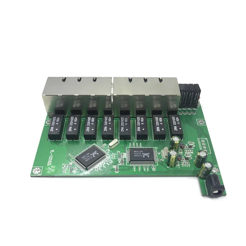 OEM 10 / 100mbps RJ45 16 porte Fast Ethernet Switch module Lan Hub US EU Plug 5v Adapter alimentatore Switch di rete scheda madre