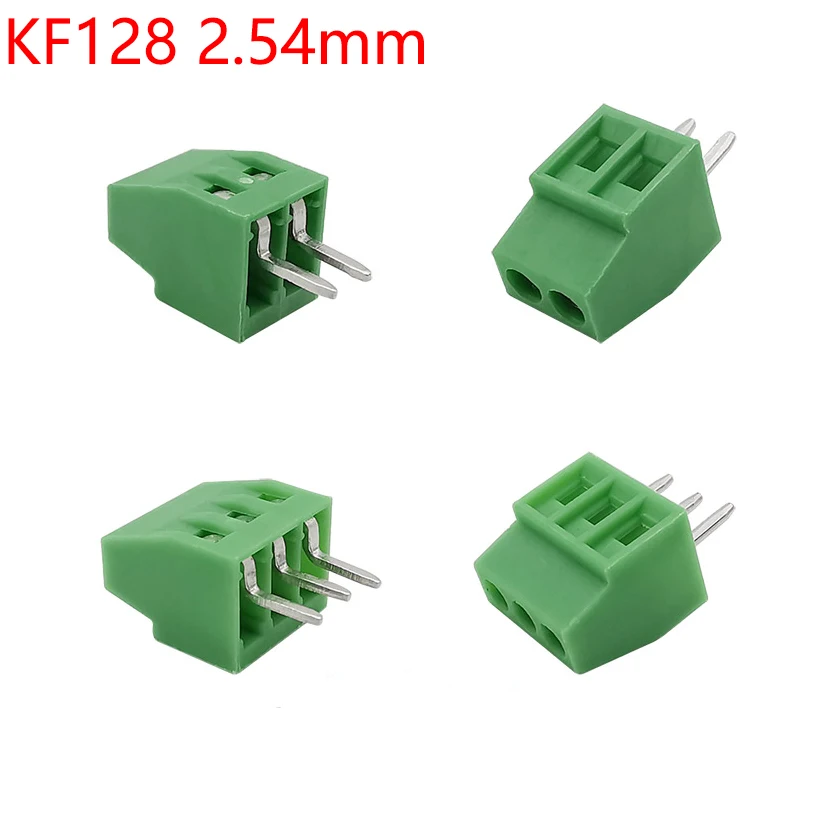 10Pcs KF128 KF129 KF301 KF350 KF396 2PIN 3PIN 2.54mm/3.5mm/3.96mm/5mm/5.08mm PCB Screw Terminal Block Splice Connector