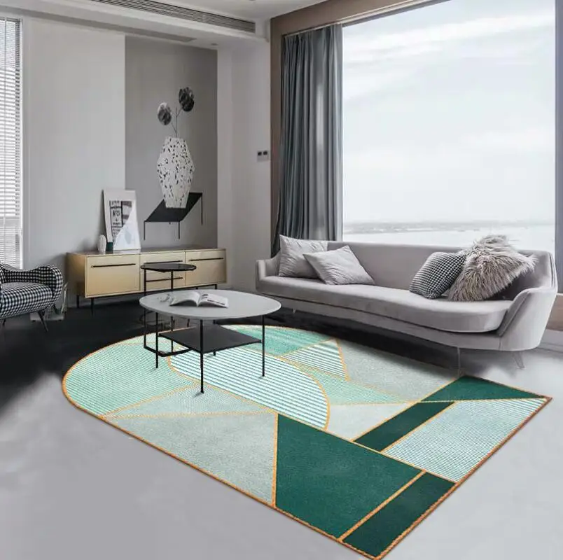 Modern Nordic Abstract Art Carpets for Living room Geometric Irregular Shape Rugs Coffee Table Bedroom Sofa Mat Home Decor