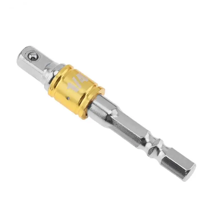 Socket Extension Conversion Adapter Hex Shank  with 1/4" Square Head for Extension Drill Bits Power Tool