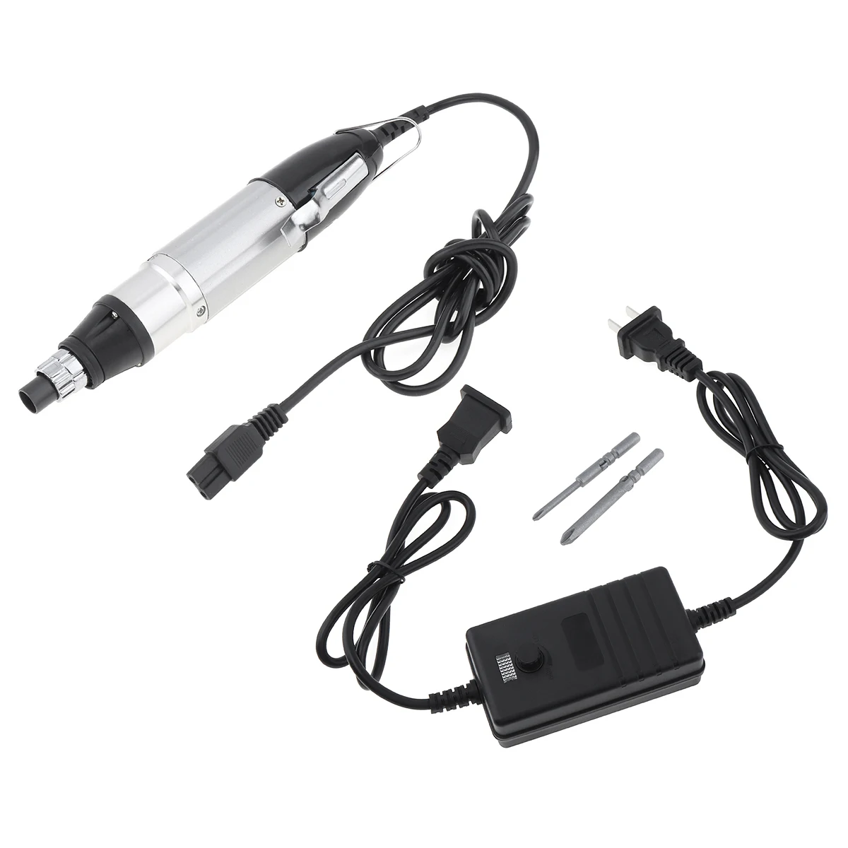 Imagem -04 - Chave de Fenda Elétrica com Adaptador de Voltagem Ajustável e Brocas de Chave de Fenda para Uso Doméstico