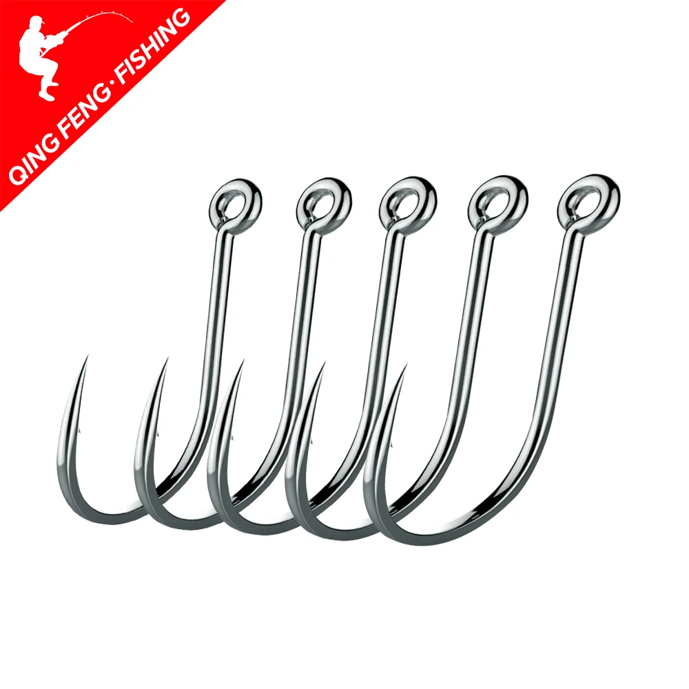 50pcs Fishing Hooks Set Barbed Single Circle Carp Hook High Carbon Steel Sea Fishinhook Fly Fishing Accessories Tackle