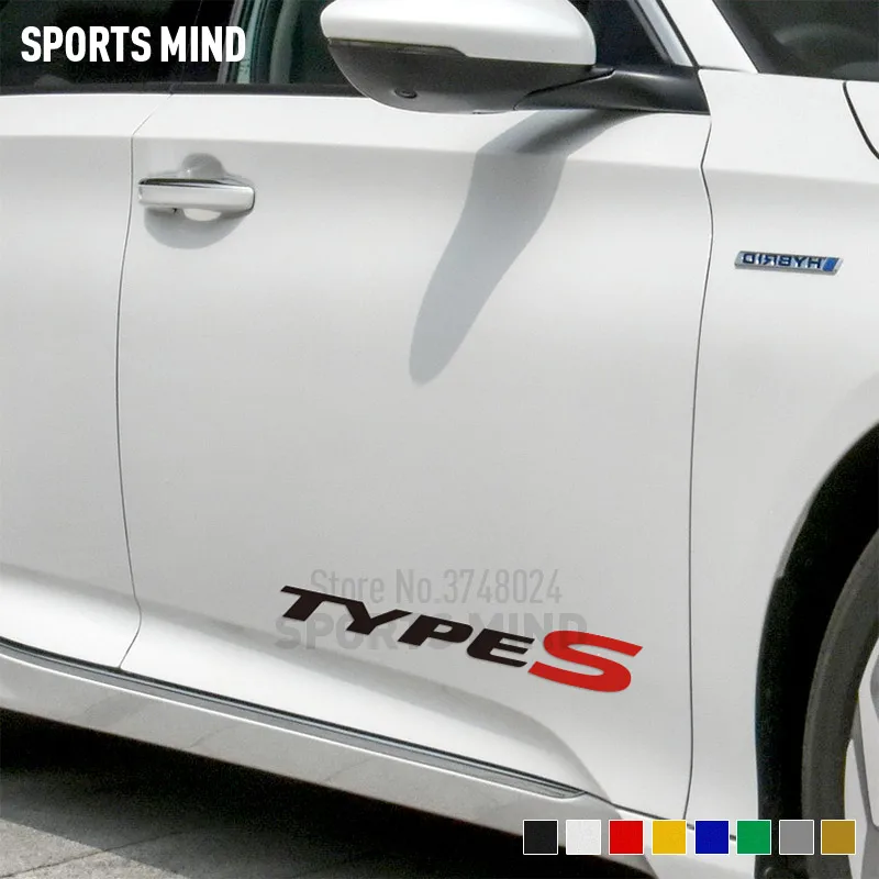 Sports Mind Car Stickers Decal Automobiles TypeS Car Styling Type S JDM For Honda Accord Civic TYPER CRV TYPE R Accessories