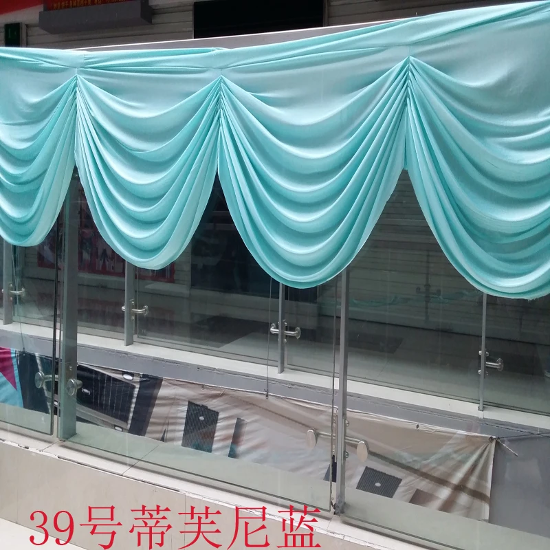 wedding backdrop curtain swag ice silk fabric wedding drapery design for table skirts party banquet backdrop decoration