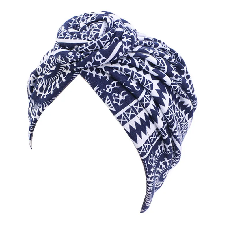 New fashion Women Turban African Pattern Print Turban Hats headscarf Headwrap Bandana Headwear Hair Accessories