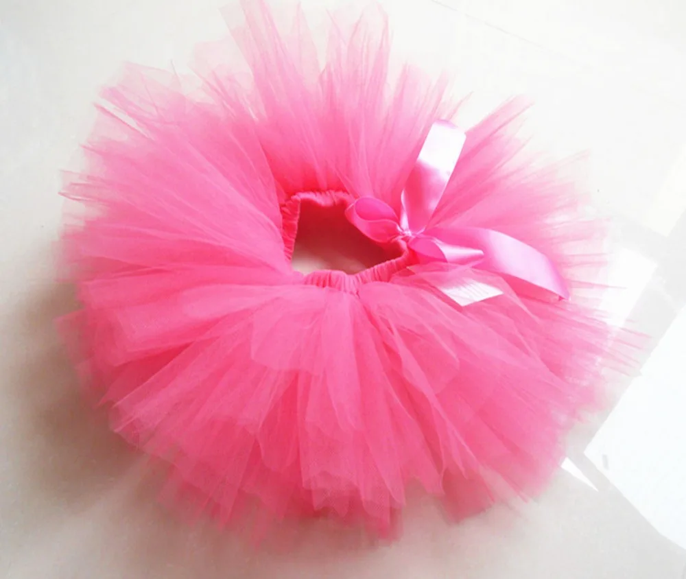 Cute Fluffy Baby Girls First Birthday Costume Handmade Tutu Skirt  Novelty Party decorations kids girl Dance Ballet  Skirt