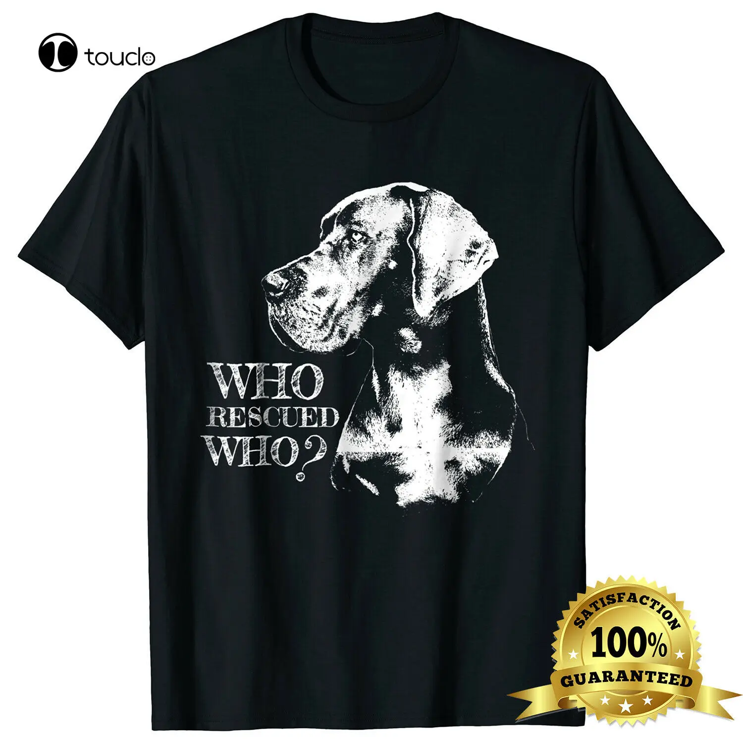 Grote Dane T-Shirt Cadeau Hondenliefhebbers Vrouwen Mannen Tee