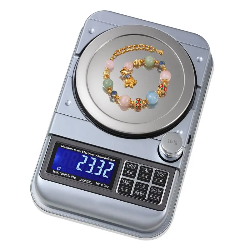 0.01g Digital Counting Carat Scale 500g 1kg Big Electronic Jewelry Gold USB Scales Digital Fixed-number Warning Weight 5kg 0.1g