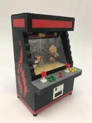 ZRK Mini Blocks Cartoon Building Toy Fighter Game Machine Model UFO CATCHER Plastic Bricks Brinquedos Present for Kids Gift 7814