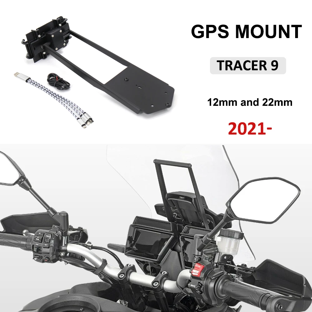 

For Yamaha Tracer 9 GT Tracer9 TRACER 9GT 2021-2024 Motorcycle SMART Phone GPS Navigation Plate Bracket Handlebar Adapt Holder