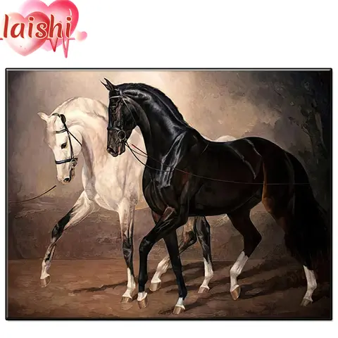 5D Diamond Painting Animal art, horse, companion Cross Stitch Diamond Embroidery Full Square Picture Of Rhinestone Home Decor