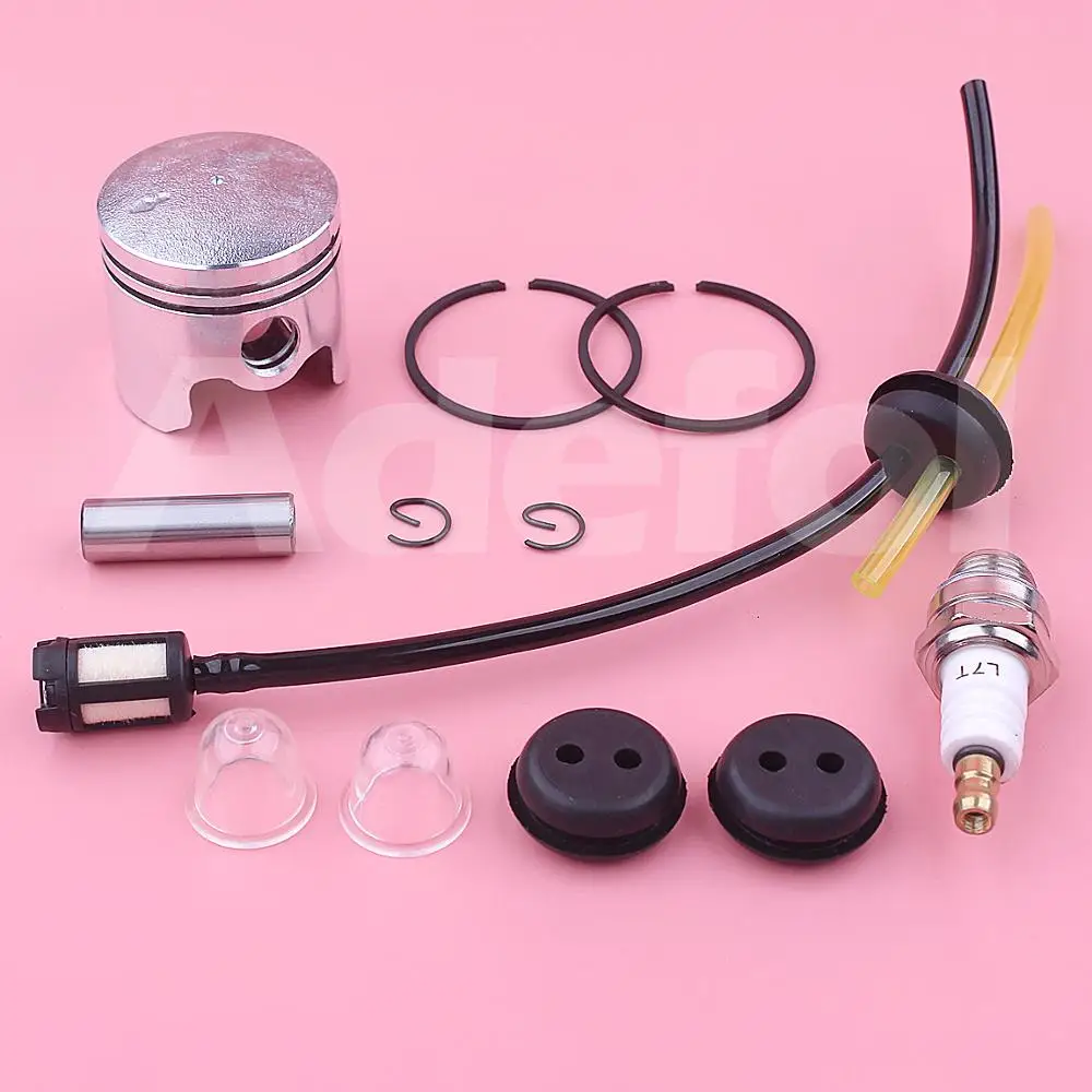 Pistón de 40mm para cortacésped 40-5 430 43cc 1E40F-5 40F-5, desbrozadora con línea de combustible, Kit de bujías de bombilla de imprimación