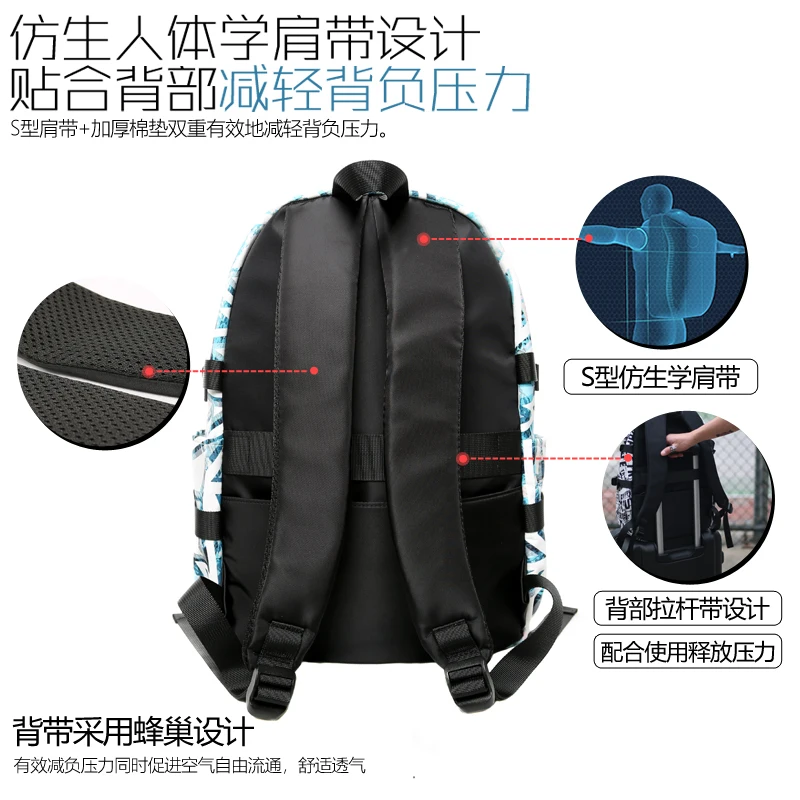 TRUFFLE Brand 2024 Anime Mens Womens Travelling Bag Boys Girls back to School Waterproof  Backpacks Laptop for Teenagers