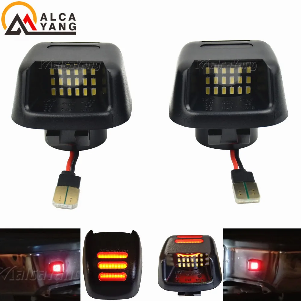 

2x Error Free Led License Plate Light For Nissan Navara D40 Frontier 2007 - 2019 ACMAT ALTV Equator Auto Lamp Number Plate Bulbs