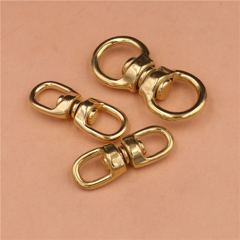 1piece Solid Brass Swivel Eye Rotating Connector 