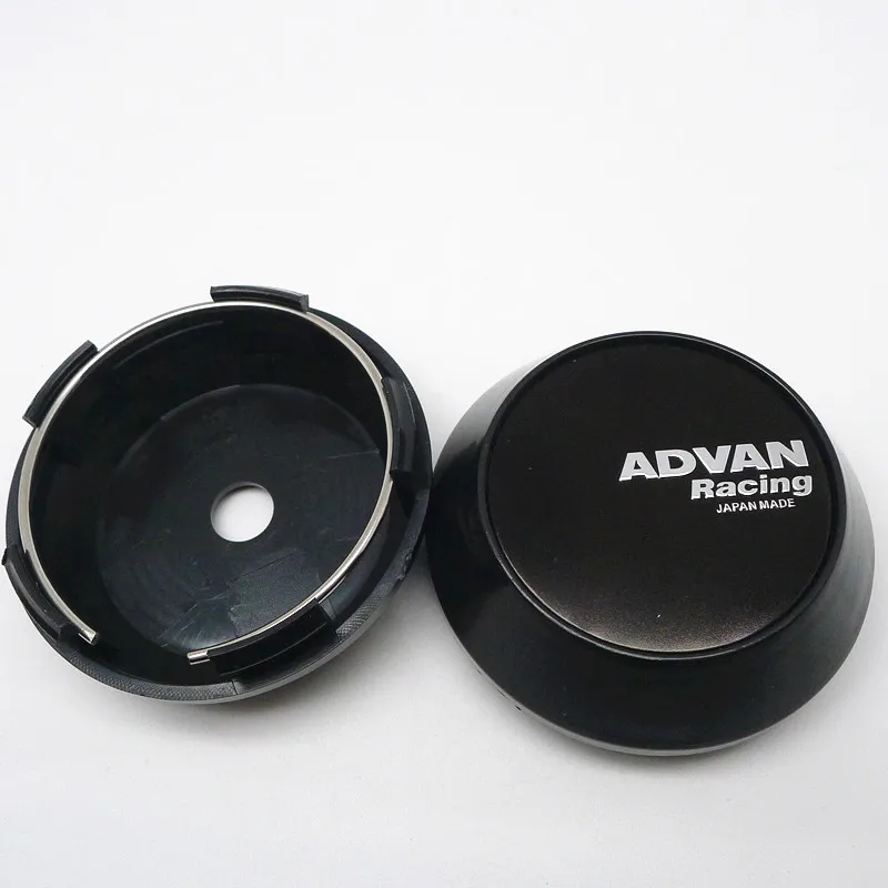 4pcs For ADVAN Racing 65mm Car Wheel Hub Rim Center Cap Cover 45mm Emblem Badge Sticker Auto Styling Accessories