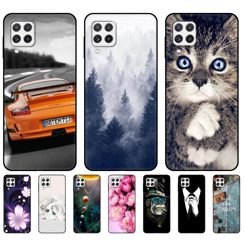 For Samsung A22 Cases Phone Back Cover For Samsung Galaxy A22S 5G 4G Galaxy A 22 Bumper Soft Silicon Funda Etui black tpu case