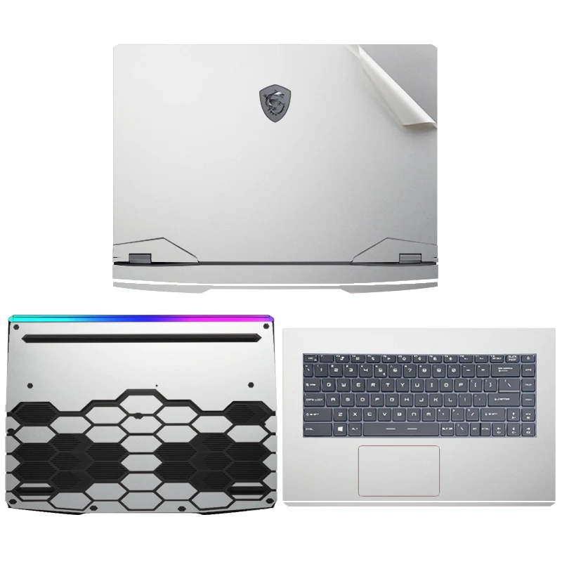 Stiker Kulit Laptop UNTUK MSI GE66 GF66 GP66 GS66 15.6 ''2020 Stiker Vinil Penutup PVC untuk Stiker MSI GL66 GS66 MS-16V1 15.6''