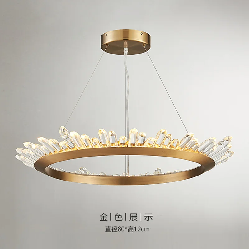 

new brief design crystal chandelier modern lighting for living room dining room lustre crystal lampadari LED light