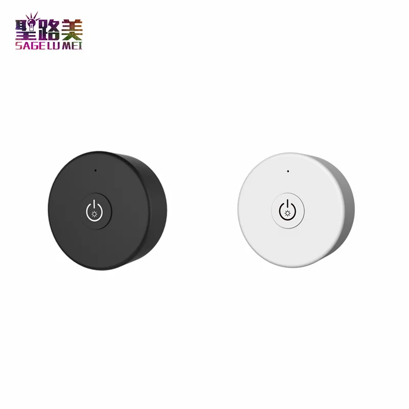 

R1-1 One-key RF Remote Controller 2.4G Brightness portable dimmer Magnet stuck fix For single color led strip light tape