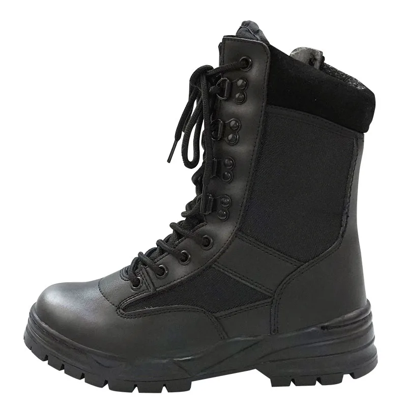 

Factory Supply Army Tactical Leather Boots Outdoor Shoes