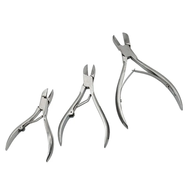 10 pcs Piglet teeth tooth cutter stainless steel cutting device clamp plier curved tip piggery farming veterinary equipment