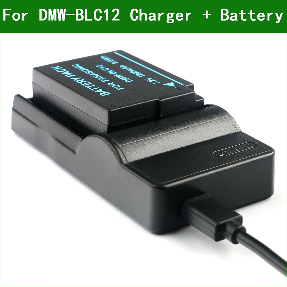 DMW-BLC12 الرقمية بطارية الكاميرا + شاحن لباناسونيك DMC-G7 G8 GX8 G80 G81 G85 GH2 FZ200 FZ330 FZ2000 FZ2500 FZ1000 FZH1