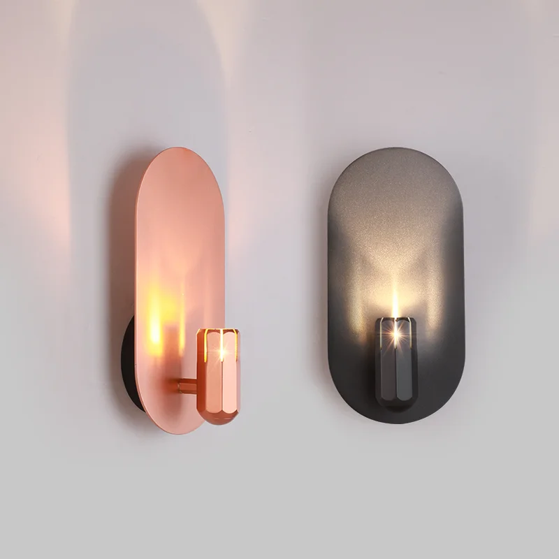 Brixton Wall Lamp designer post-modern aluminum wall light creative personality model rose gold light luxury bedside led lamp