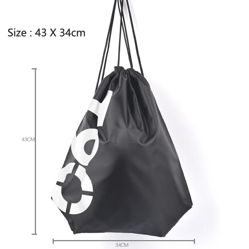 Waterproof Beach Light Drawstring Bag Swimming Hiking Storage Shoulder Bag Unisex Casual Solid Big Capacity Storage Bag