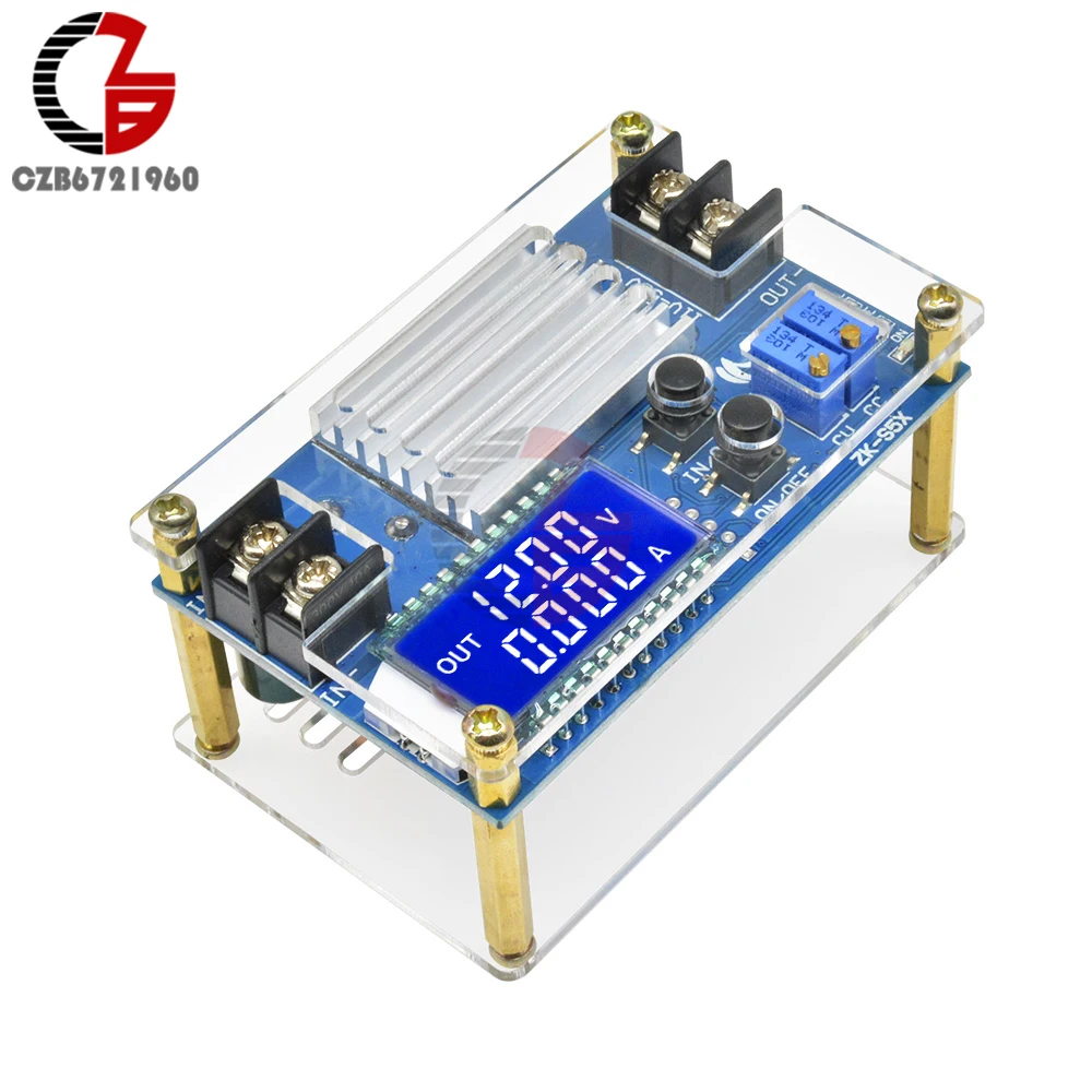 9V-45V to 11-50V DC-DC Boost Converter Module CC CV Power Supply Transformer 12V 24V 48V Voltage Regulator LCD Digital Voltmeter