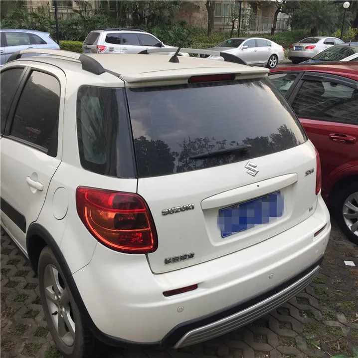 For SX4 Spoiler 2008-2014 Suzuki SX4 Spoiler XWY ABS plastic Material Car Rear Wing Color Rear Spoiler