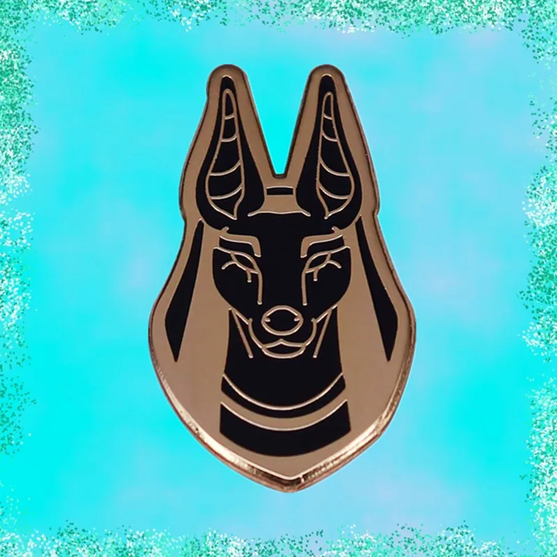 Anubis Anpu Jackal ancient Egyptian god of the dead Canis Mythologica Enamel Pin brooch