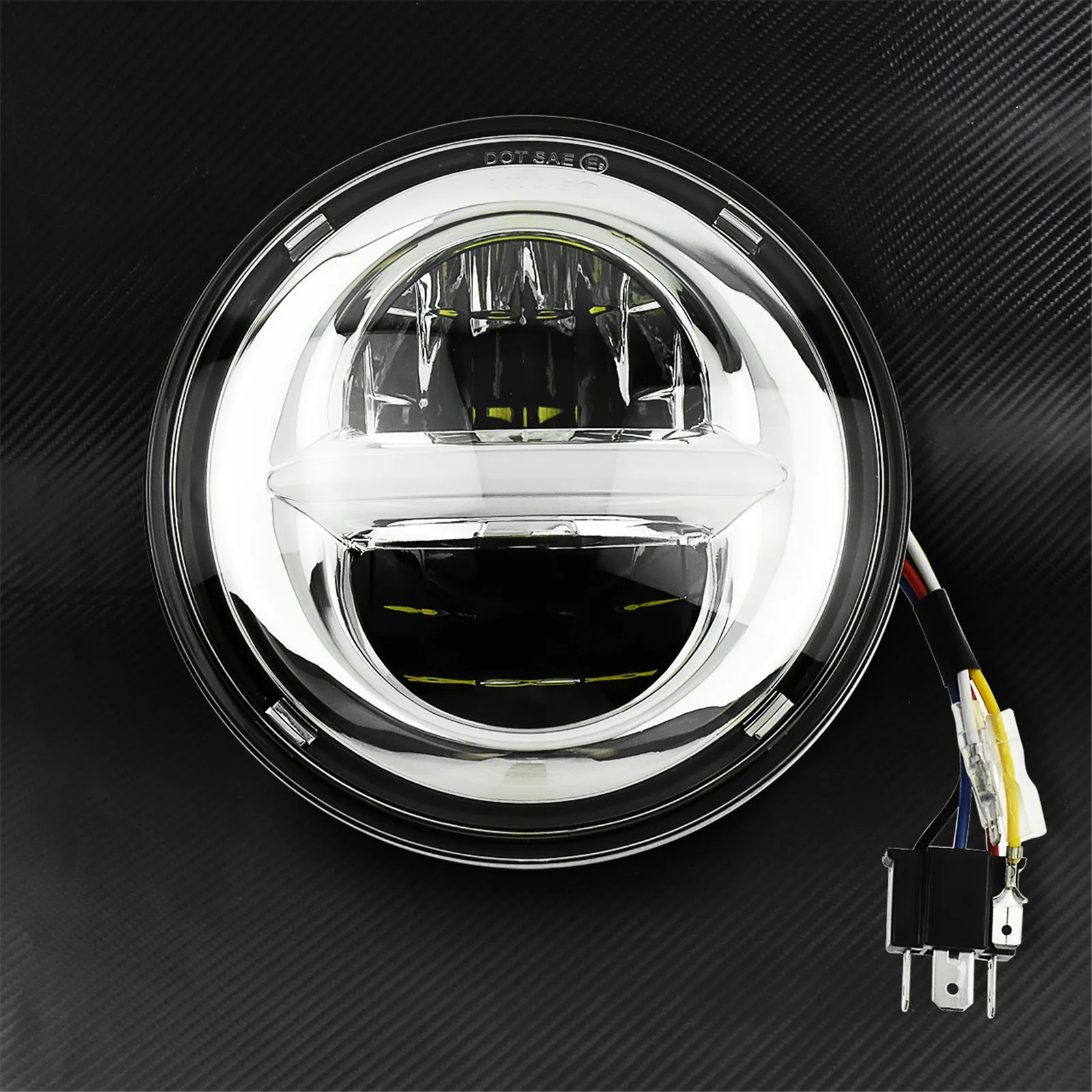 Motorcycle 5.75 Inch LED Headlight 5 3/4\