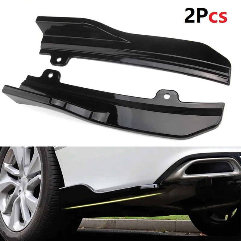 2PCS Bright Black/Matt Black For Honda Accord 2018 Car Rear Bumper Lip Winglets Side Skirt Splitters Spoiler Lip Side Wing Trim