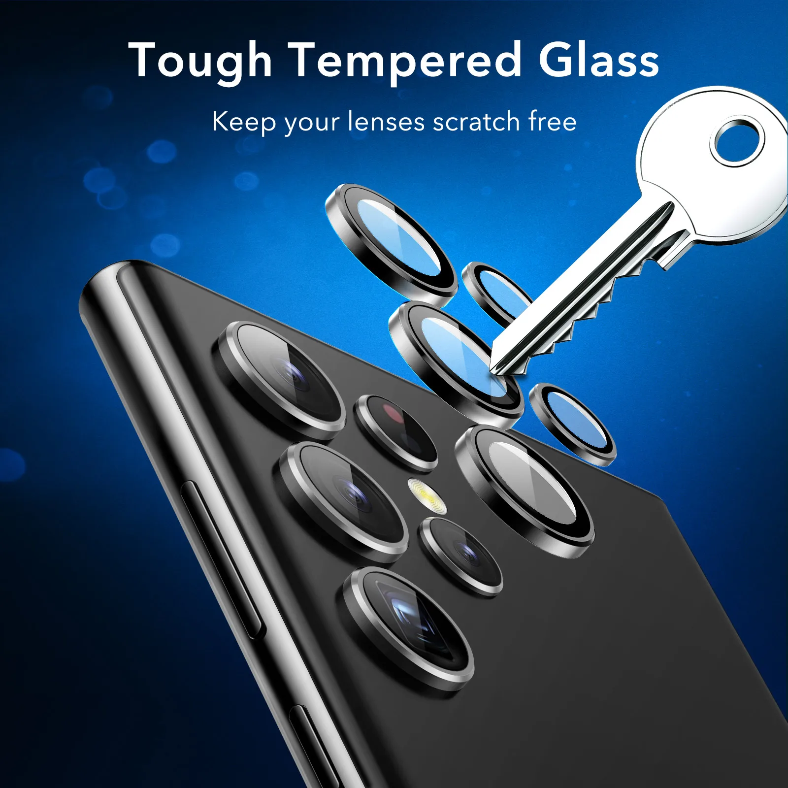 ESR Camera Lens for Samsung Galaxy S22 Ultra Tempered Glass 3D Curved Screen Protector for S22 Plus S22 Ultra 5G Lens Protector