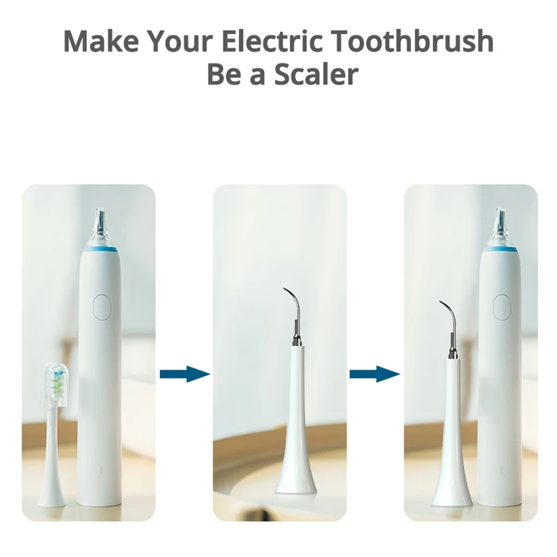 Ultrasonic Scaler Tips Handpiece for Xiaomi Soocas Electric Toothbrush Remove  Calculus Plaque Tooth Stain