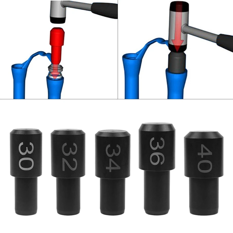 Bike Front Fork Dust Seal Installation Tool For Fox Rockshox 30/32/34/35/36/40mm Pipe Diameter Driver Tool