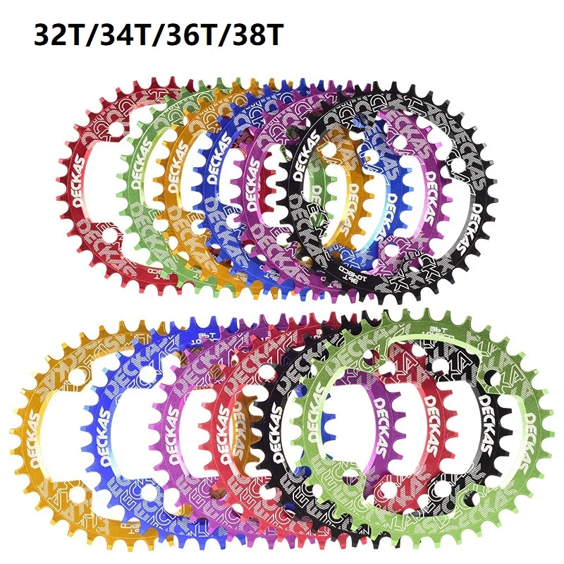 

104 BCD Bicycle Chainring Round Shape Narrow Wide 32T/34T/36T/38T MTB Chainring Bicycle Chainwheel Circle Crankset Plate