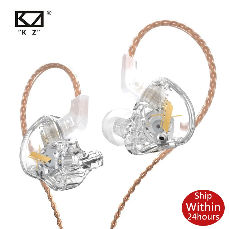 KZ EDX wired Earphones with mic headset gamer micro earpiece sports earbuds active noise cancelling earbuds bass speaker for zs3