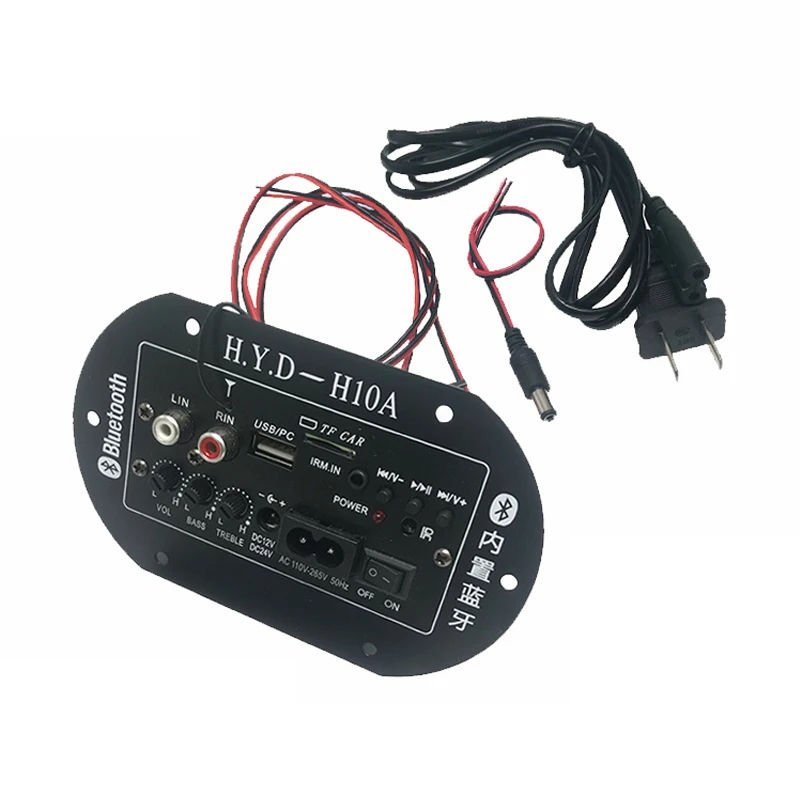 KYYSLB 30-120W 4-8ohm 220/12/24V Universal Built-in Car Bluetooth Power Amplifier Board Audio Speaker Amplifier